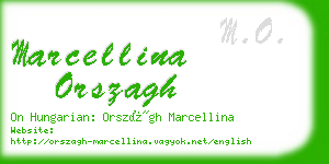 marcellina orszagh business card